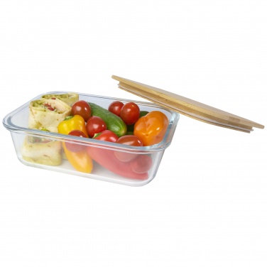 Logotrade promotional giveaways photo of: Roby glass lunch box with bamboo lid