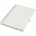 Dairy Dream A5 size reference recycled milk cartons spiral notebook, Off white