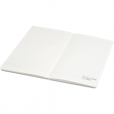 Logo trade promotional merchandise photo of: Dairy Dream A5 size reference recycled milk cartons spineless notebook