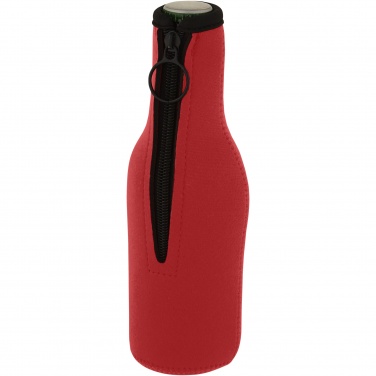 Logo trade promotional products image of: Fris recycled neoprene bottle sleeve holder