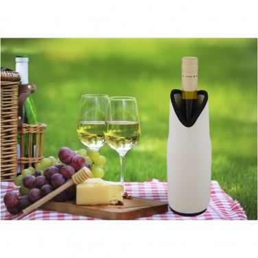 Logo trade promotional giveaway photo of: Noun recycled neoprene wine sleeve holder