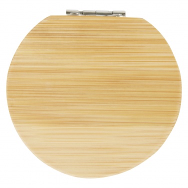 Logo trade advertising products image of: Afrodit bamboo pocket mirror