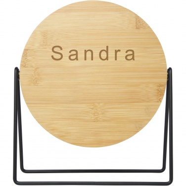 Logo trade promotional products image of: Hyrra bamboo standing mirror