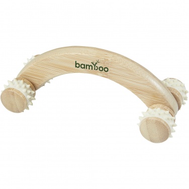 Logo trade corporate gifts image of: Volu bamboo massager