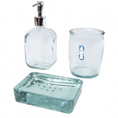 Logo trade advertising products picture of: Jabony 3-piece recycled glass bathroom set