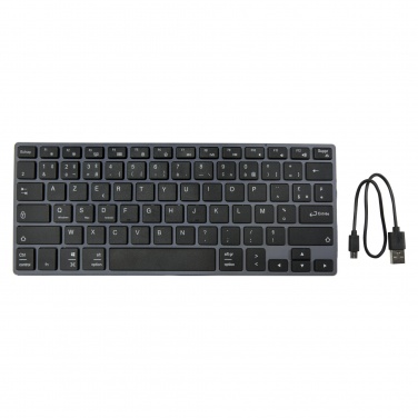 Logo trade promotional giveaways image of: Hybrid performance Bluetooth keyboard - AZERTY