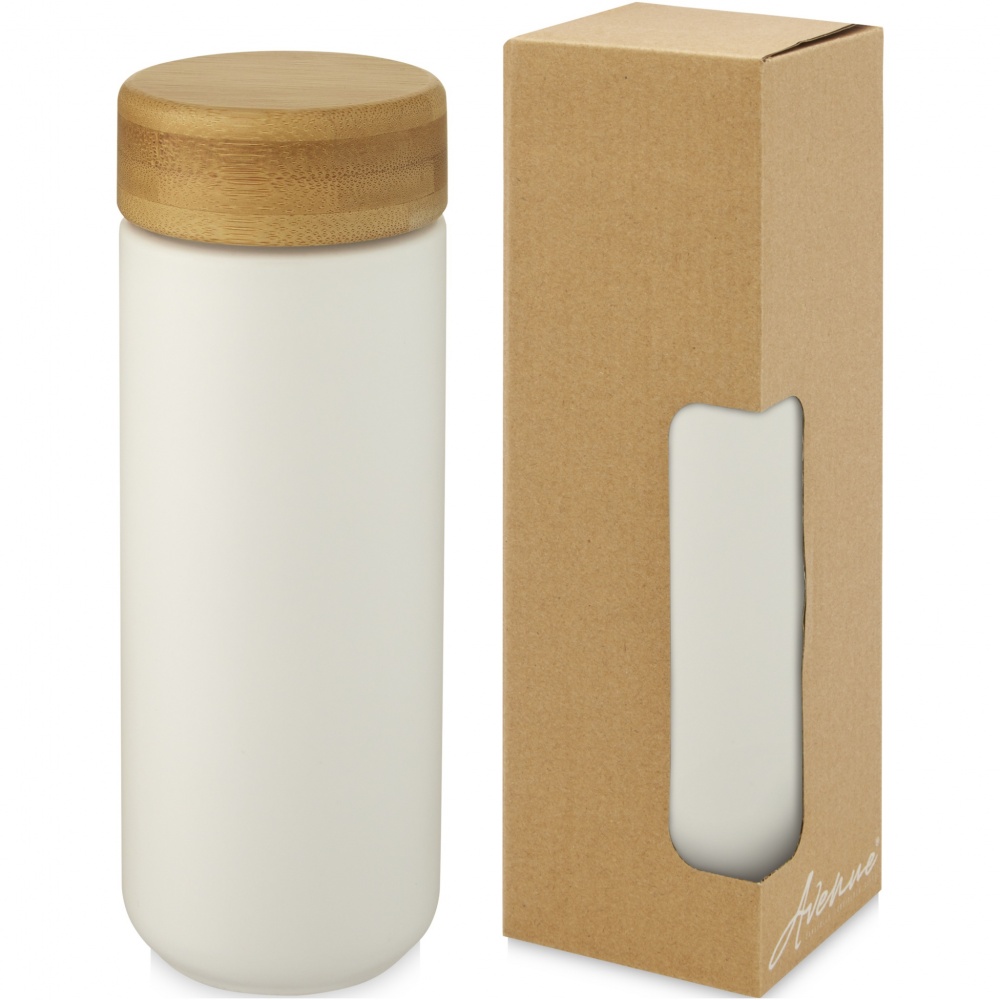 Logotrade promotional giveaway image of: Lumi 300 ml ceramic tumbler with bamboo lid