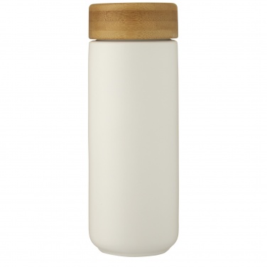 Logo trade business gift photo of: Lumi 300 ml ceramic tumbler with bamboo lid