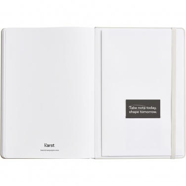 Logotrade promotional product picture of: Karst® A5 stone paper hardcover notebook - lined