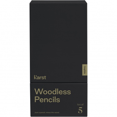 Logo trade promotional gifts image of: Karst® 5-pack 2B woodless graphite pencils