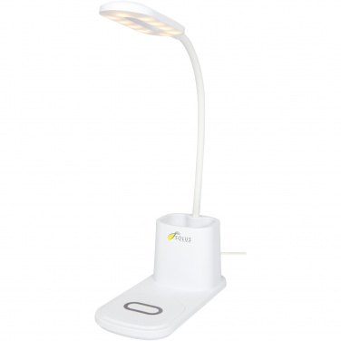 Logo trade corporate gift photo of: Bright desk lamp and organizer with wireless charger