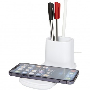 Logotrade corporate gift image of: Bright desk lamp and organizer with wireless charger