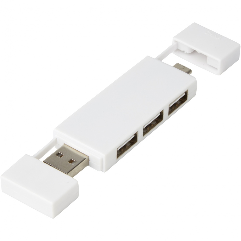 Logo trade business gift photo of: Mulan dual USB 2.0 hub