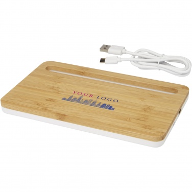 Logotrade promotional merchandise image of: Medake 10W bamboo wireless charger