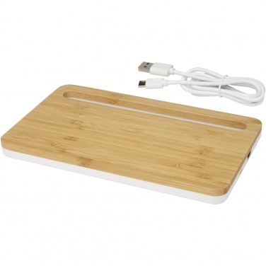 Logotrade promotional gift image of: Medake 10W bamboo wireless charger