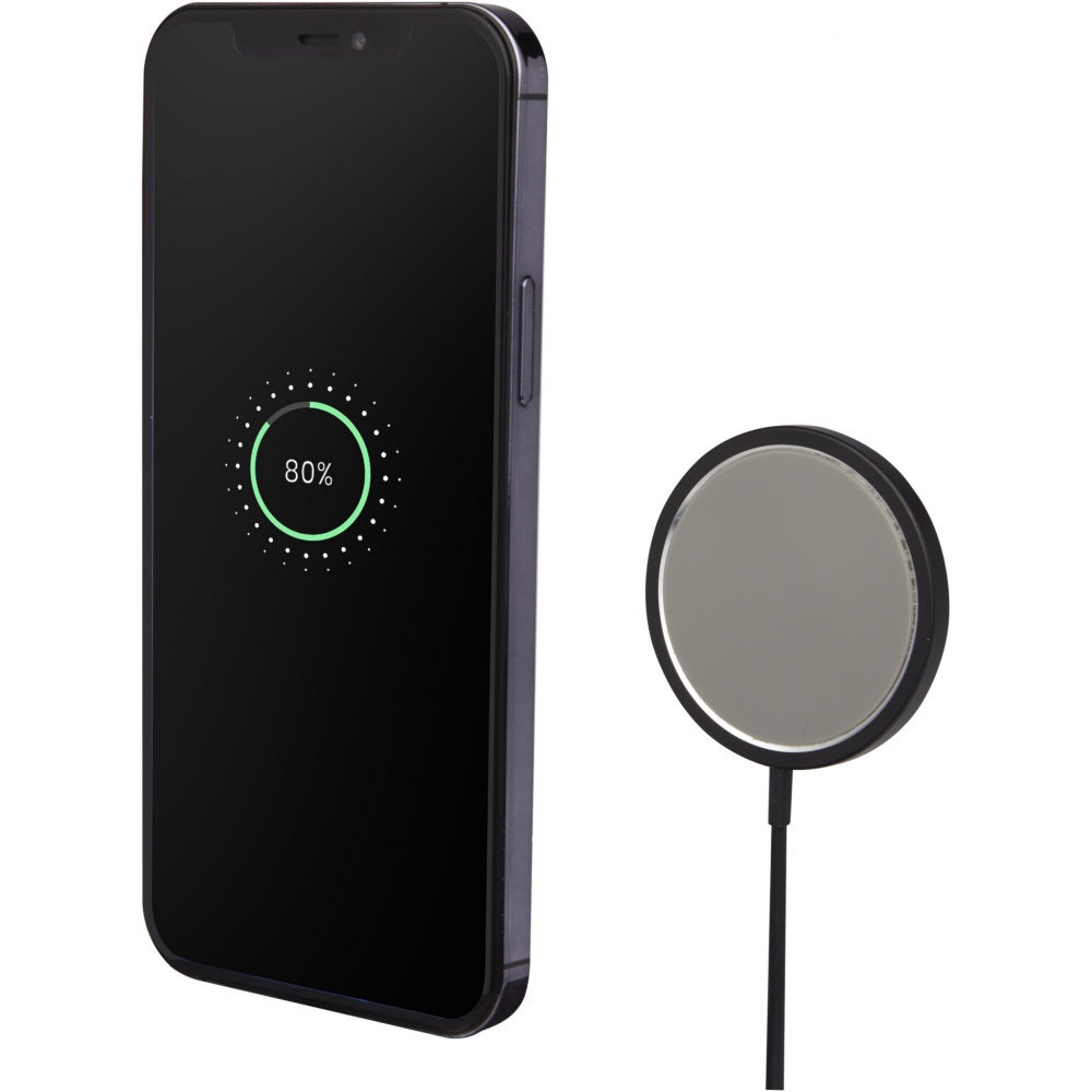 Logo trade advertising products picture of: Magclick 15W aluminium wireless charger