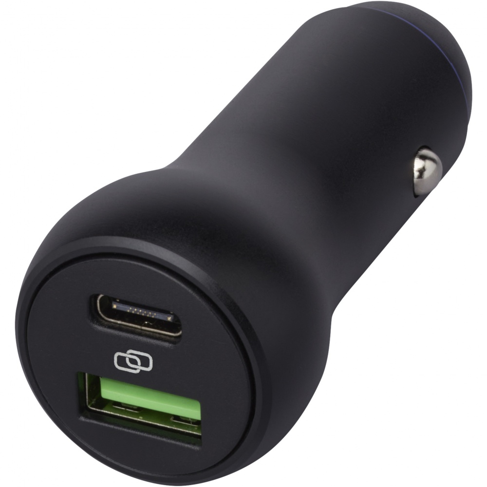 Logo trade advertising products image of: Pilot dual 55W USB-C/USB-A car charger