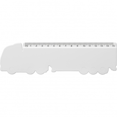 Logotrade advertising product picture of: Tait 15 cm lorry-shaped recycled plastic ruler