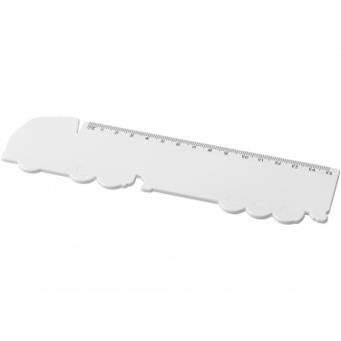 Logotrade promotional giveaway image of: Tait 15 cm lorry-shaped recycled plastic ruler