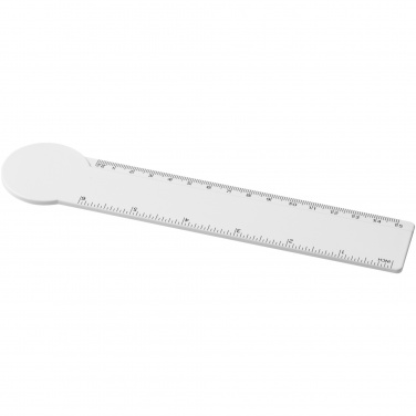 Logotrade promotional product image of: Tait 15 cm circle-shaped recycled plastic ruler 