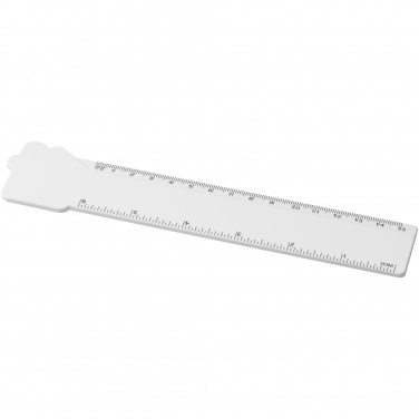 Logo trade promotional product photo of: Tait 15 cm house-shaped recycled plastic ruler