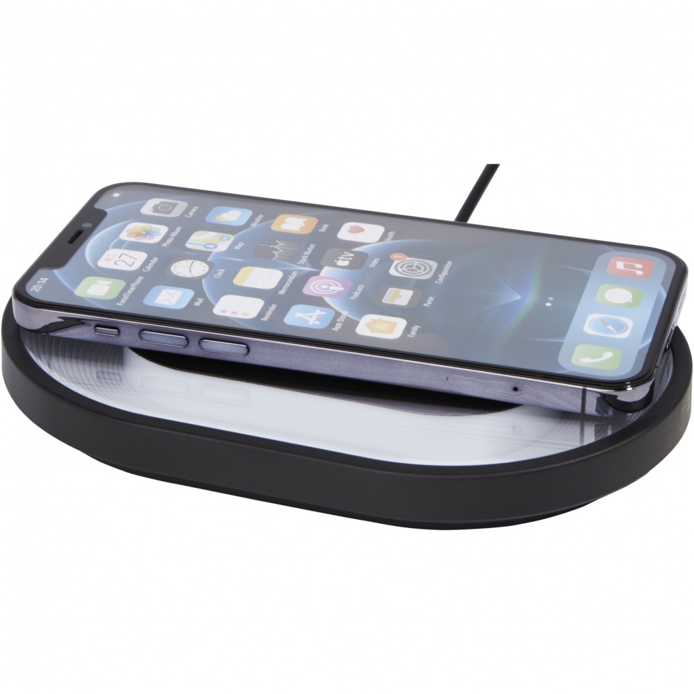 Logotrade promotional merchandise picture of: Ray wireless charging pad with RGB mood light