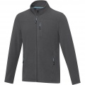 Amber men's GRS recycled full zip fleece jacket, Storm grey