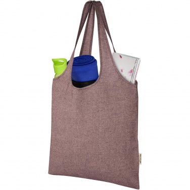 Logo trade corporate gifts picture of: Pheebs 150 g/m² recycled cotton trendy tote bag 7L