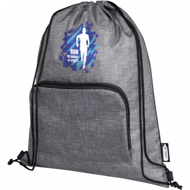 Logotrade advertising products photo of: Ash recycled foldable drawstring bag 7L