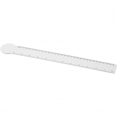 Logo trade business gift photo of: Tait 30cm circle-shaped recycled plastic ruler