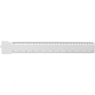 Logotrade promotional giveaway image of: Tait 30cm house-shaped recycled plastic ruler