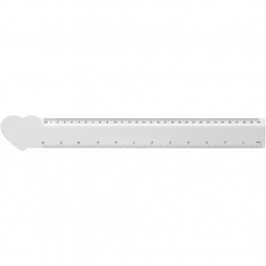 Logotrade promotional merchandise picture of: Tait 30cm heart-shaped recycled plastic ruler