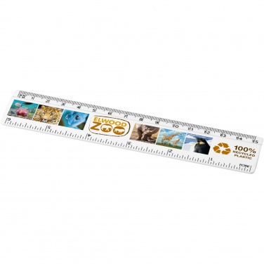 Logo trade corporate gifts picture of: Refari 15 cm recycled plastic ruler