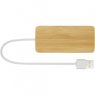 Logo trade promotional gift photo of: Tapas bamboo USB hub