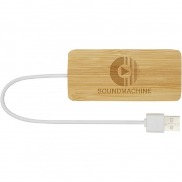 Logotrade business gift image of: Tapas bamboo USB hub