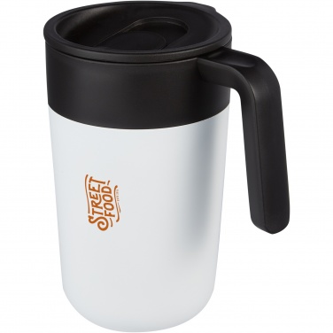 Logo trade business gifts image of: Nordia 400 ml double-wall recycled mug