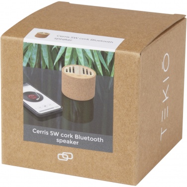 Logo trade promotional giveaways image of: Cerris 5W cork Bluetooth® speaker