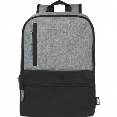 Logo trade promotional giveaways picture of: Reclaim 15" GRS recycled two-tone laptop backpack 14L