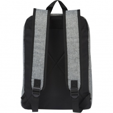 Logo trade promotional merchandise image of: Reclaim 15" GRS recycled two-tone laptop backpack 14L