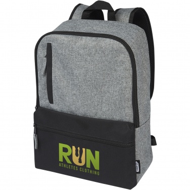 Logo trade promotional item photo of: Reclaim 15" GRS recycled two-tone laptop backpack 14L