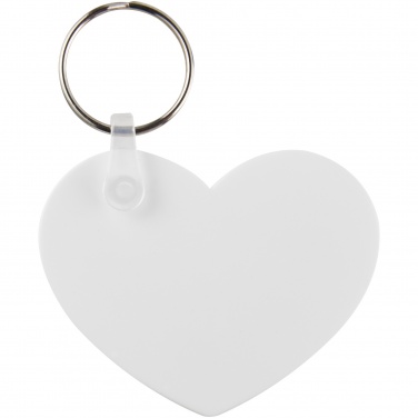 Logotrade promotional giveaway picture of: Tait heart-shaped recycled keychain