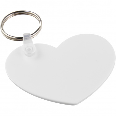 Logo trade promotional items picture of: Tait heart-shaped recycled keychain