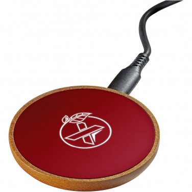 Logo trade promotional gifts picture of: SCX.design W13 10W wooden wireless charging station