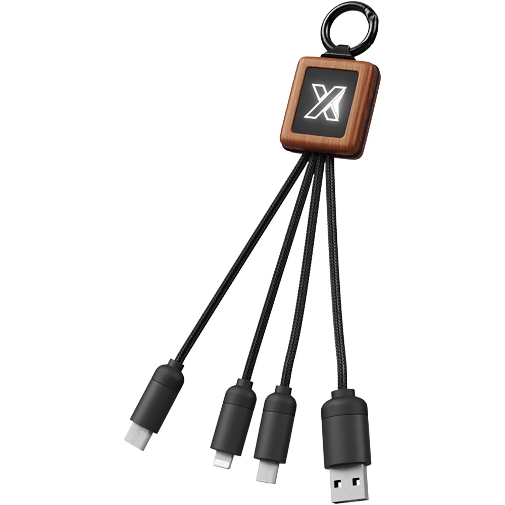 Logo trade advertising product photo of: SCX.design C19 wooden easy to use cable