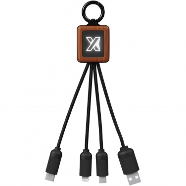 Logotrade promotional giveaway image of: SCX.design C19 wooden easy to use cable