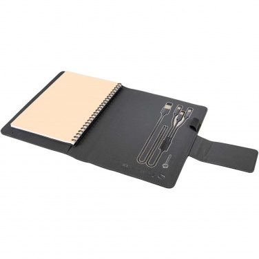 Logo trade corporate gifts picture of: SCX.design O16 A5 light-up notebook power bank