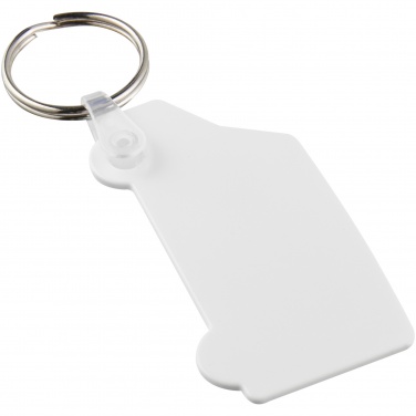 Logo trade business gift photo of: Tait van-shaped recycled keychain