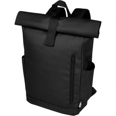 Logo trade promotional items picture of: Byron 15.6" GRS RPET roll-top backpack 18L