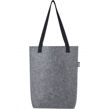 Logotrade promotional item image of: Felta GRS recycled felt tote bag with wide bottom 12L