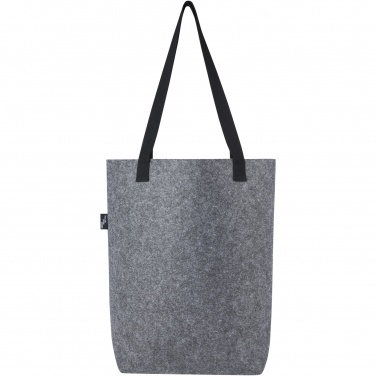 Logo trade corporate gifts picture of: Felta GRS recycled felt tote bag with wide bottom 12L